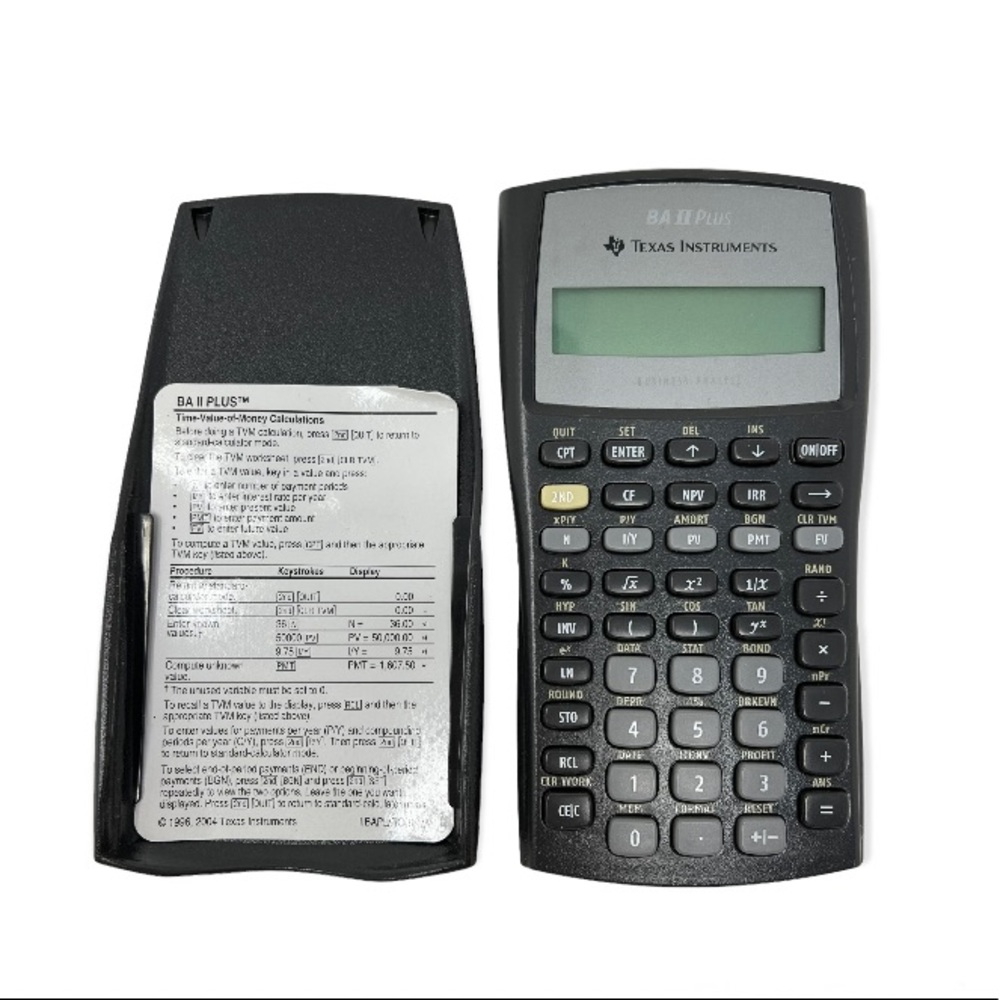 Texas Instruments Calculator BA II Plus Business Analyst with Cover